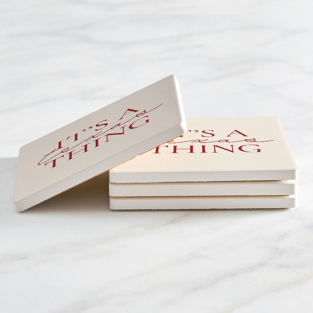Modern Minimalist Texas It S A Texas Thing| Absorbent Coasters | Set of 4 | Min 2