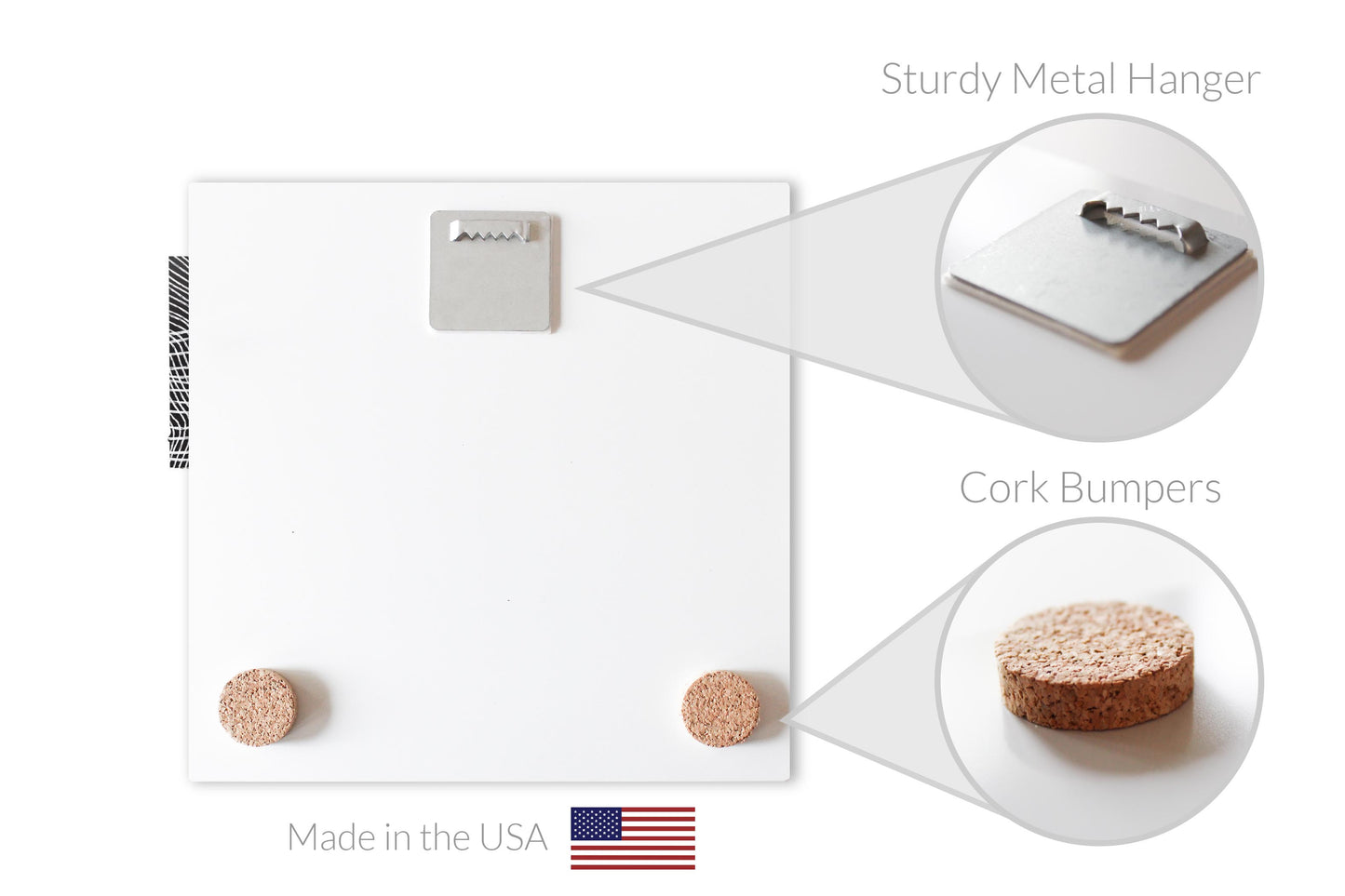 Minimalist B&W Kansas State Shape | Hi-Def Glass Art | Eaches | Min 2