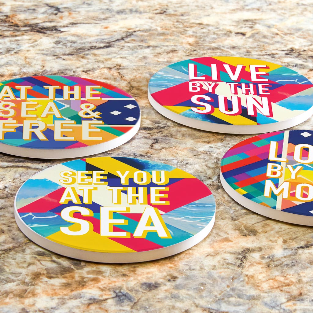 Bright Florida Patterns| Absorbent Coasters | Set of 4 | Min 2