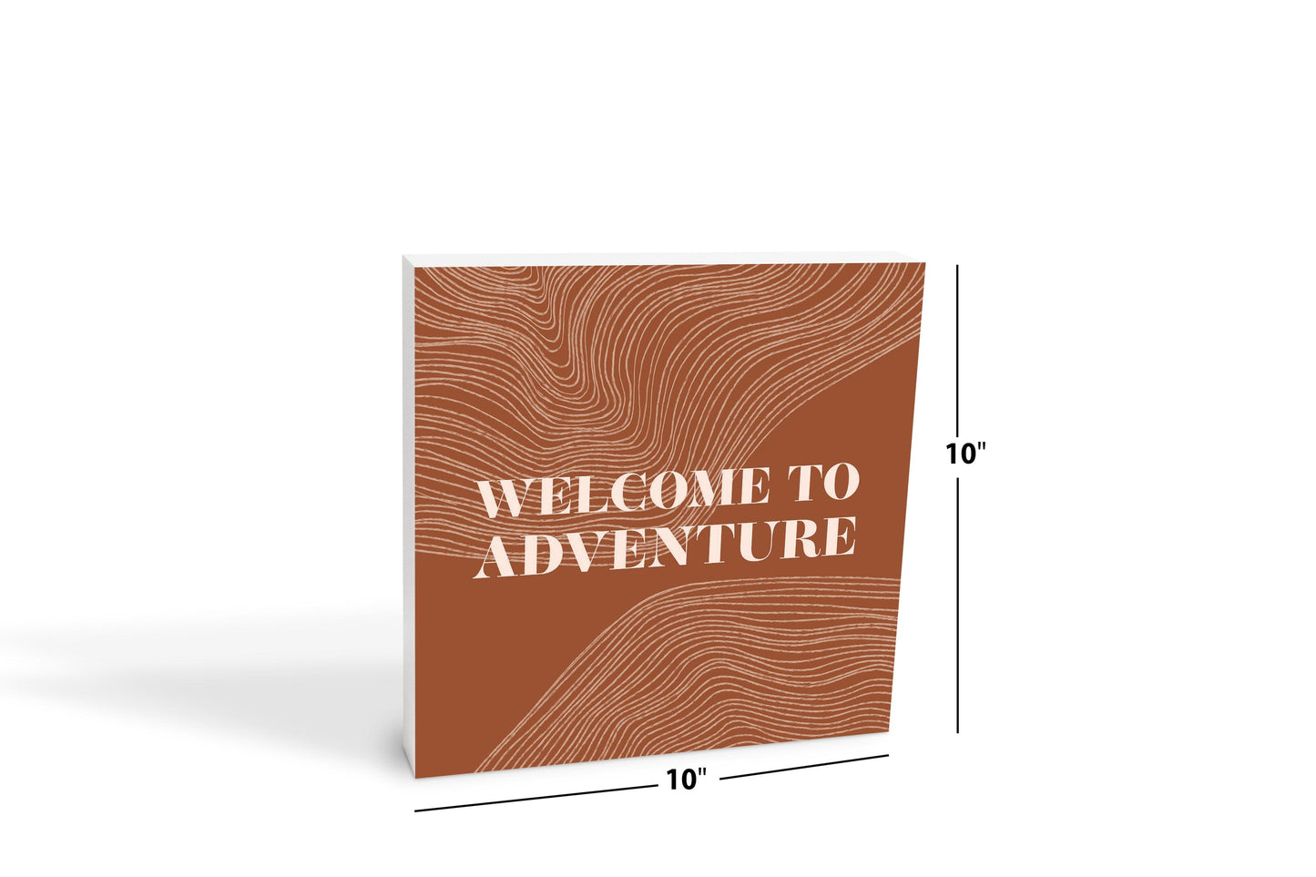 Modern Minimalist Pennsylvania Adventure Quip | Wood Block | Eaches | Min 2