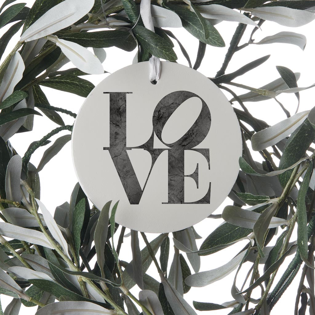 Minimalistic B&W Pennsylvania Love Light| Wood Ornament | Eaches | Min 6