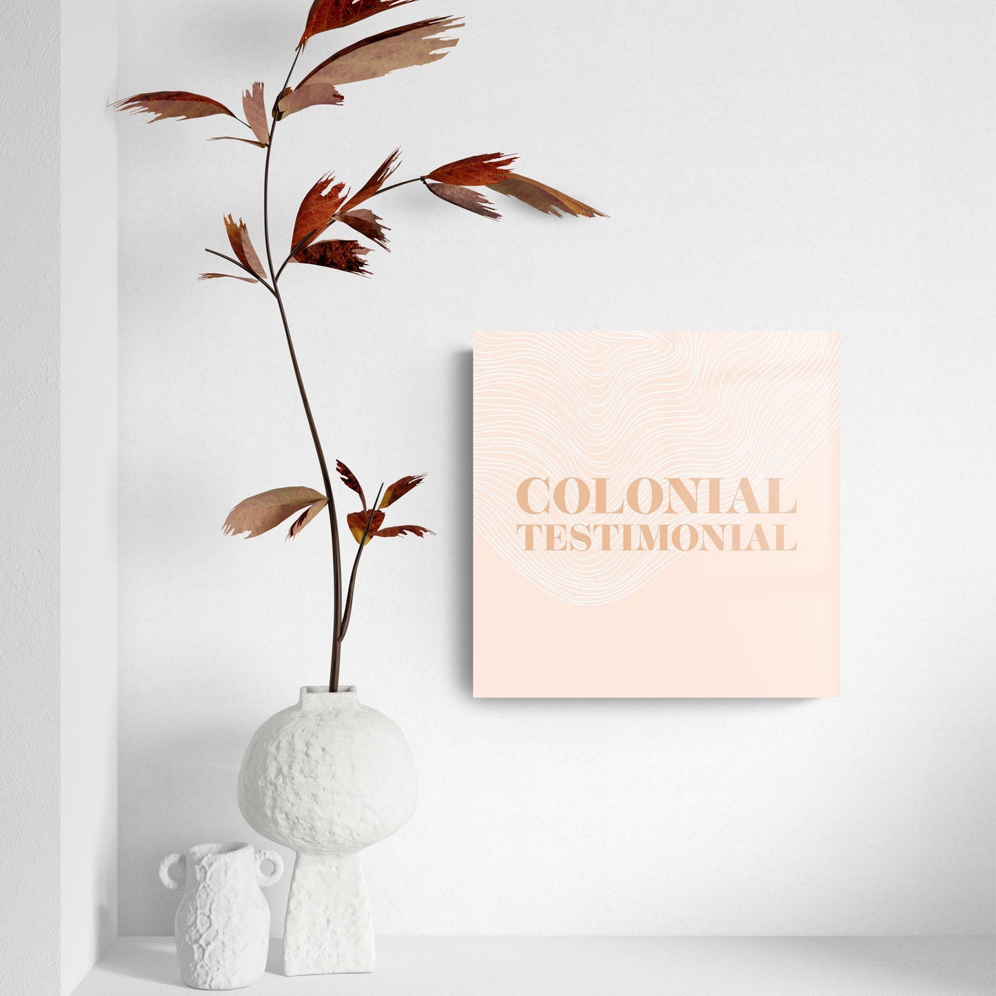 Modern Minimalist Pennsylvania Colonial Quip | Hi-Def Glass Art | Eaches | Min 2