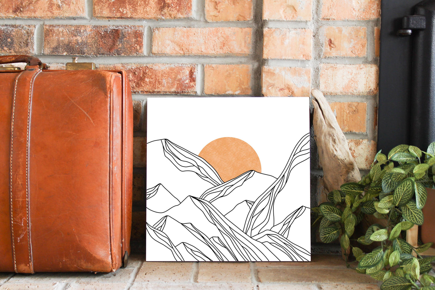 White Mountain Sun Lines | Wood Sign | Eaches | Min 2