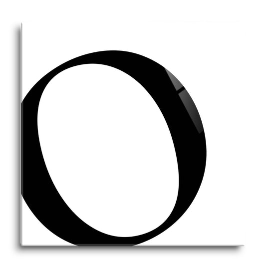 Minimal Monogram O | Hi-Def Glass Art | Eaches | Min 1