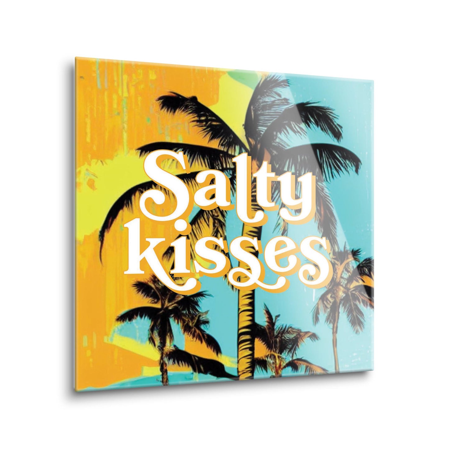 Salty Kisses Palm Trees | Hi-Def Glass Art | Eaches | Min 1