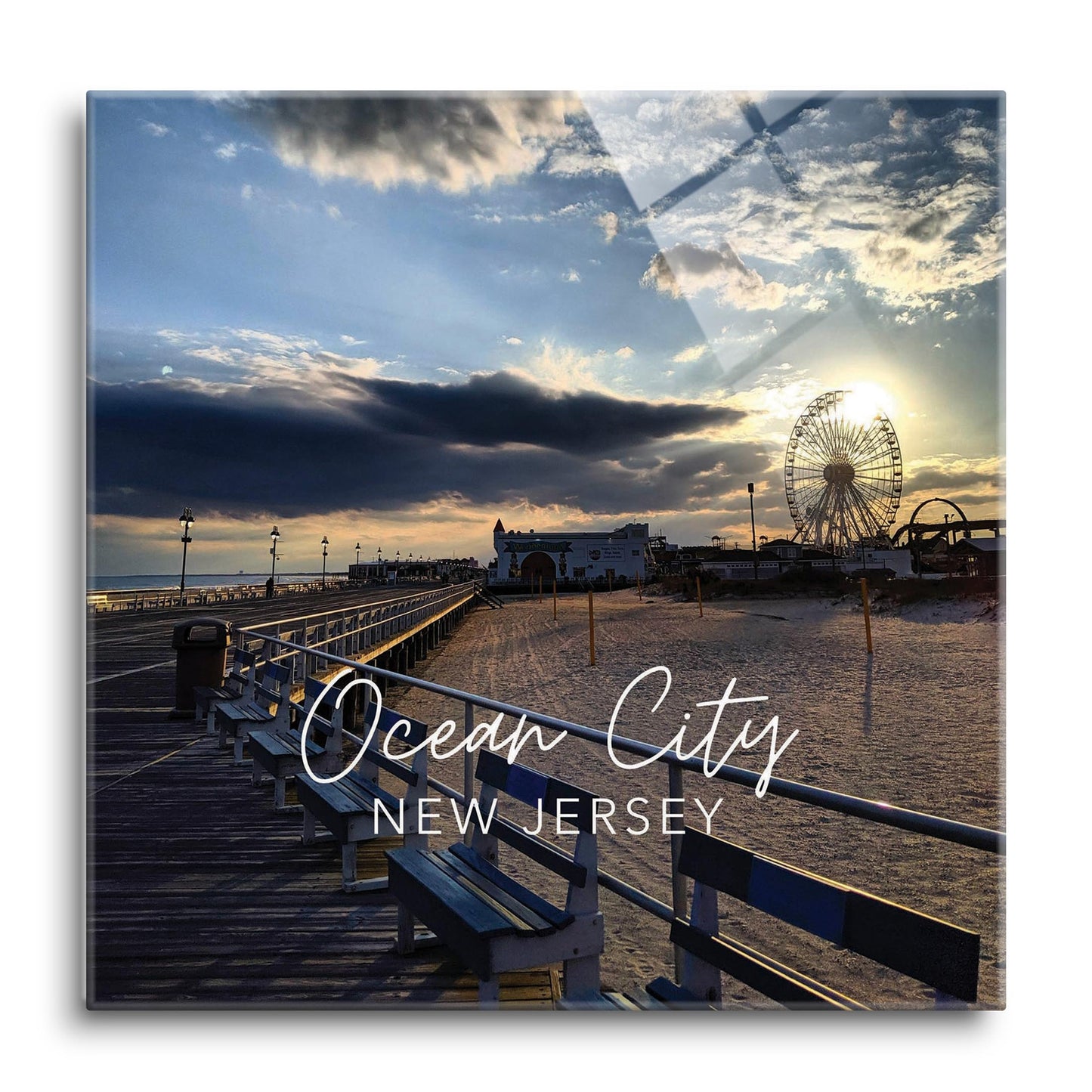 OCNJ Photo With Text | Hi-Def Glass Art | Eaches | Min 1