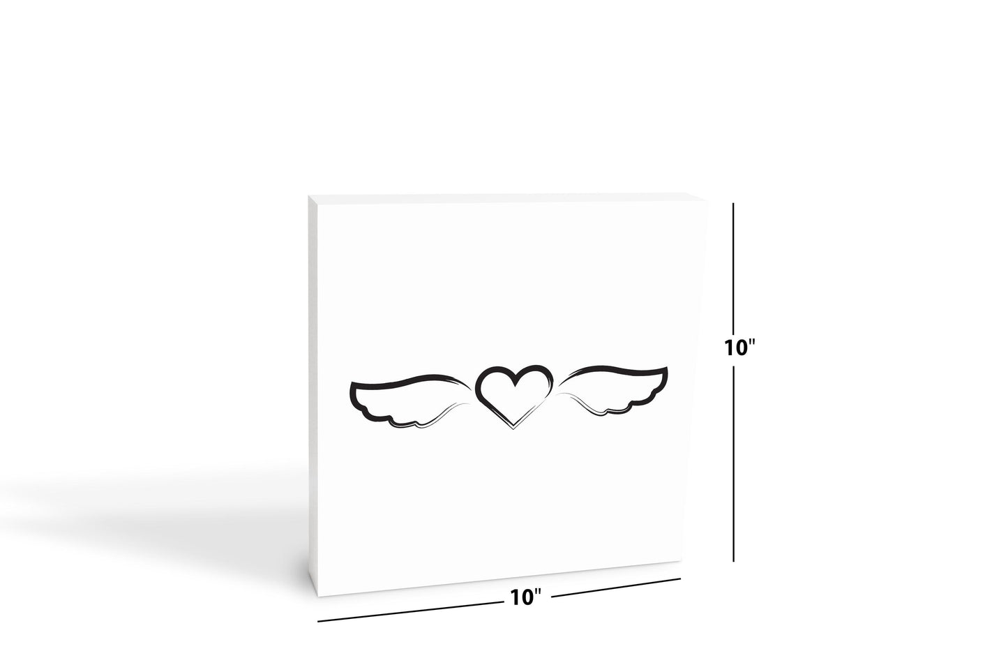 Modern Minimalist Mothers Day Angel Wings | Wood Block | Eaches | Min 2