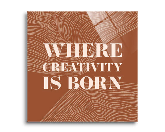 Modern Minimalist New York Creativity Is Born | Hi-Def Glass Art | Eaches | Min 2