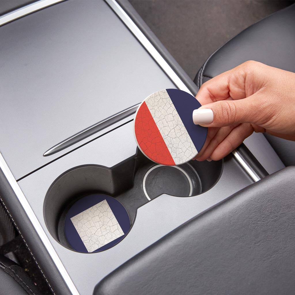 Nautical Flags | Absorbent Car Coasters | Set of 2 | Min 4