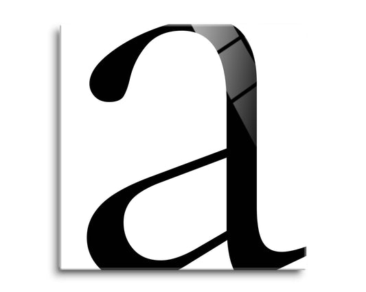 Minimal Monogram A | Hi-Def Glass Art | Eaches | Min 2
