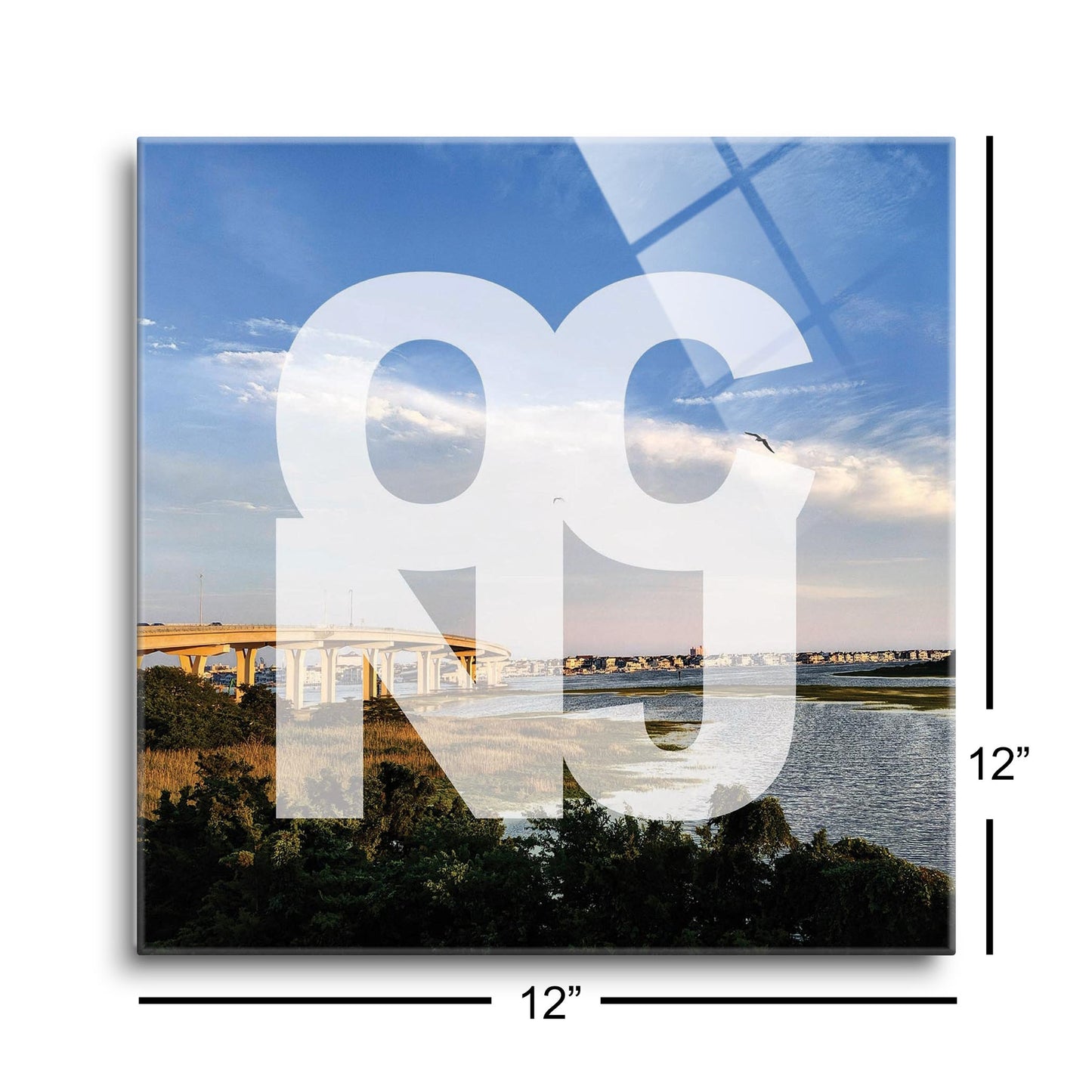 OCNJ Photo With Text | Hi-Def Glass Art | Eaches | Min 1