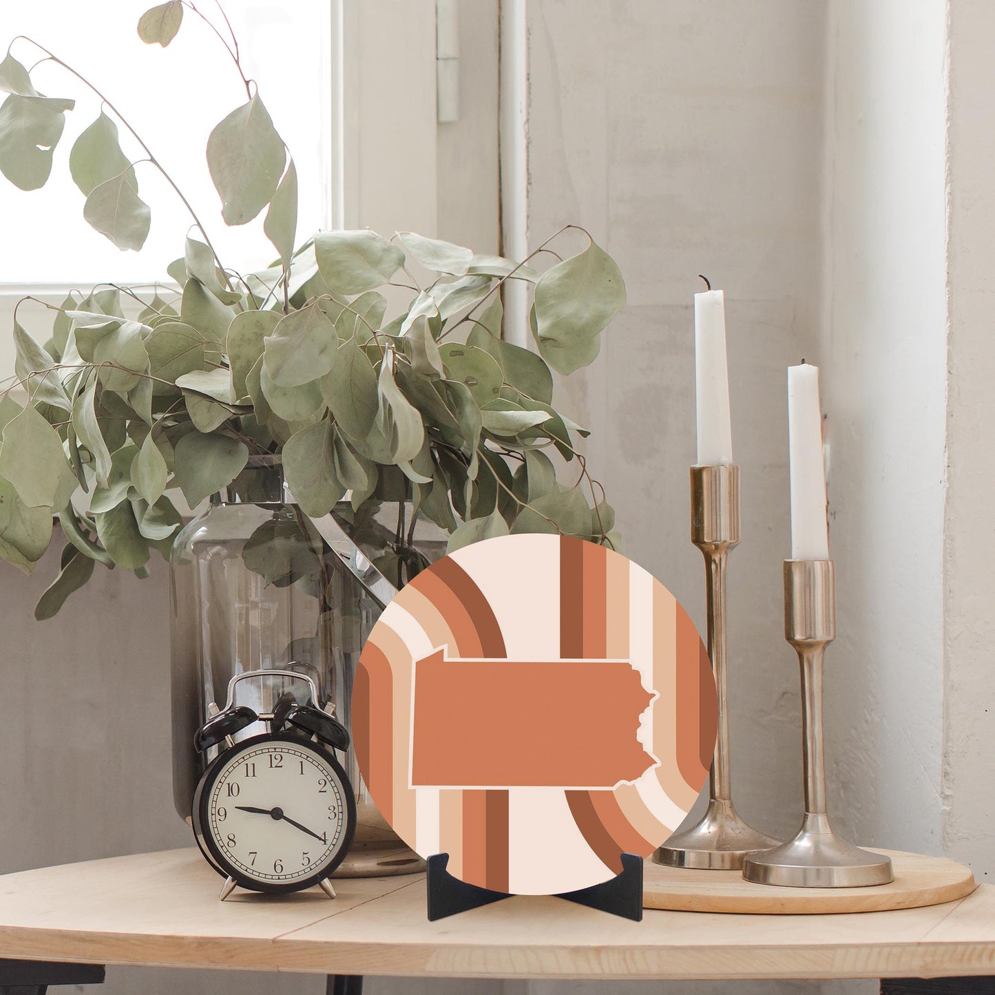 Modern Minimalist Pennsylvania State | Wood Sign | Eaches | Min 1