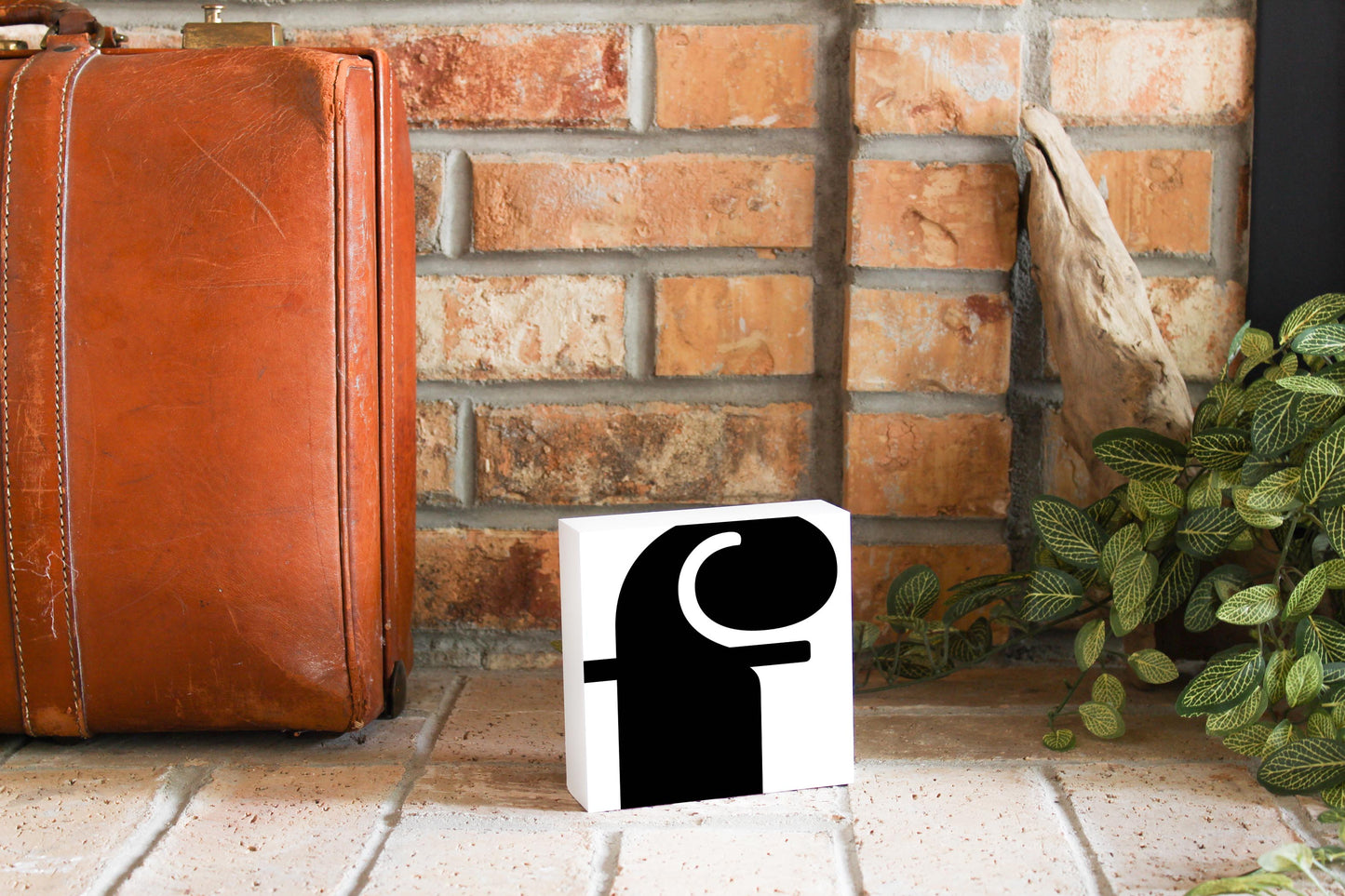 Fun Chunky Monogram F | Wood Block | Eaches | Min 4