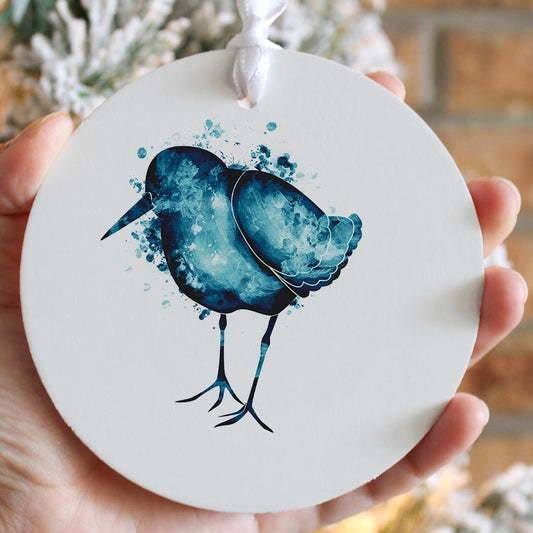 New England Water Color Sand Piper| Wood Ornament | Eaches | Min 6