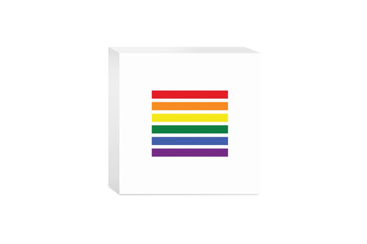 Minimalistic Pride Lines | Wood Block | Eaches | Min 4