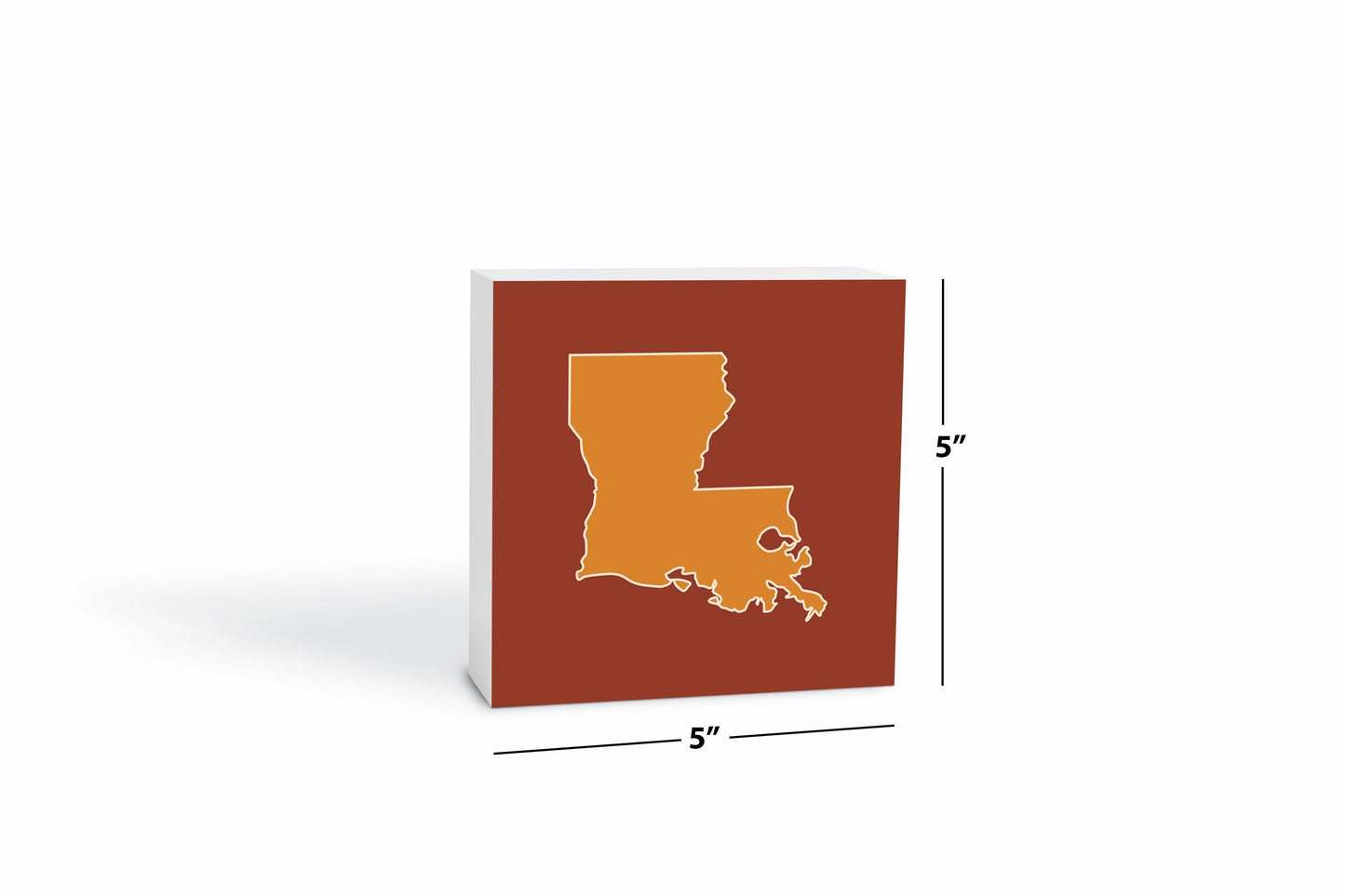 Louisiana Colorful State Shape | Wood Block | Eaches | Min 4