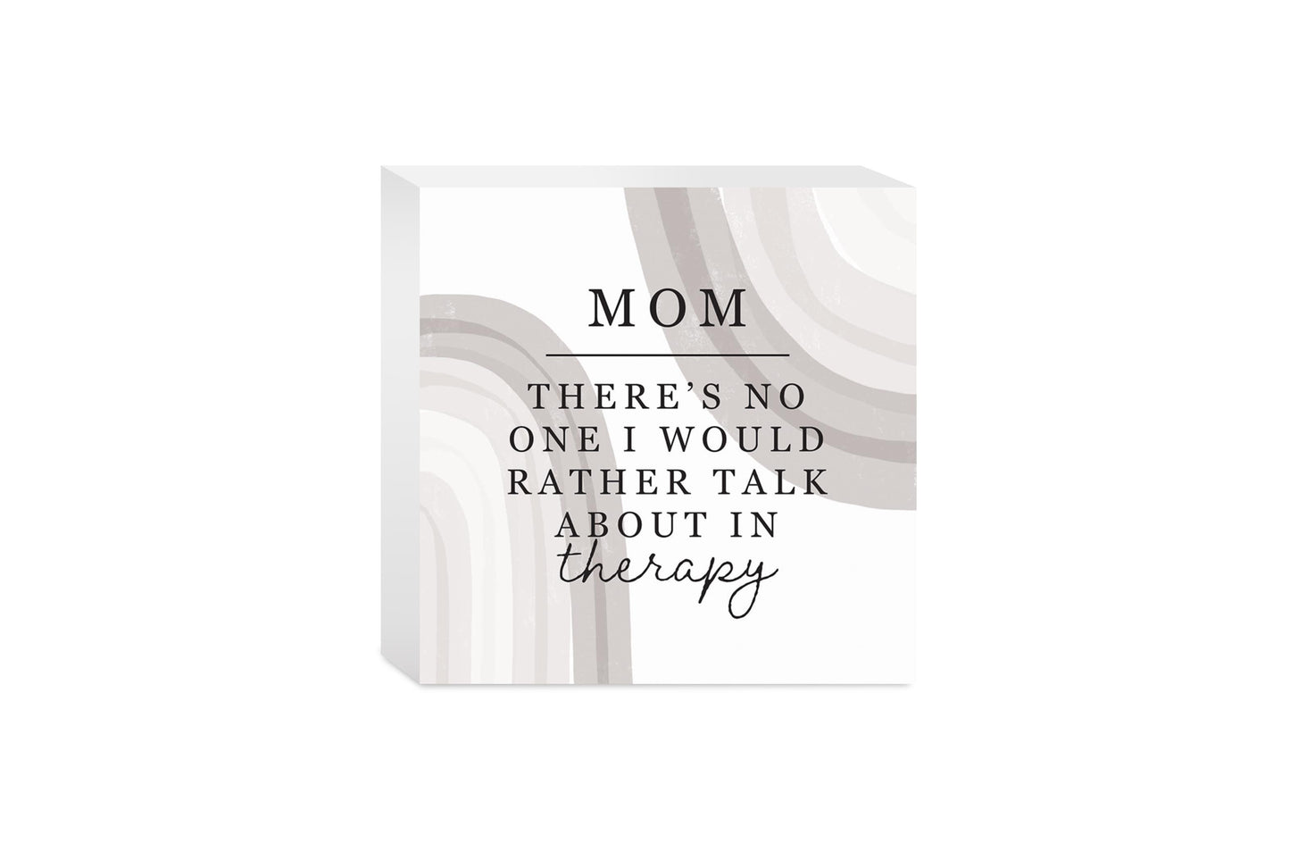 Modern Minimalist Mothers Day Therapy | Wood Block | Eaches | Min 4