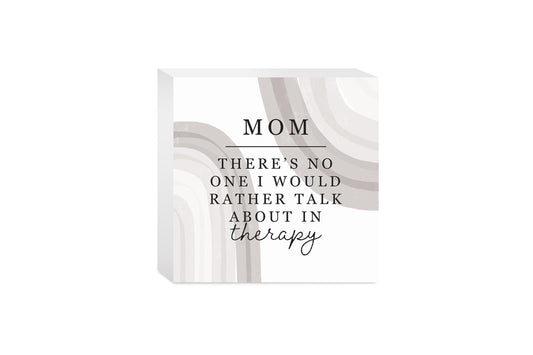Modern Minimalist Mothers Day Therapy | Wood Block | Eaches | Min 4