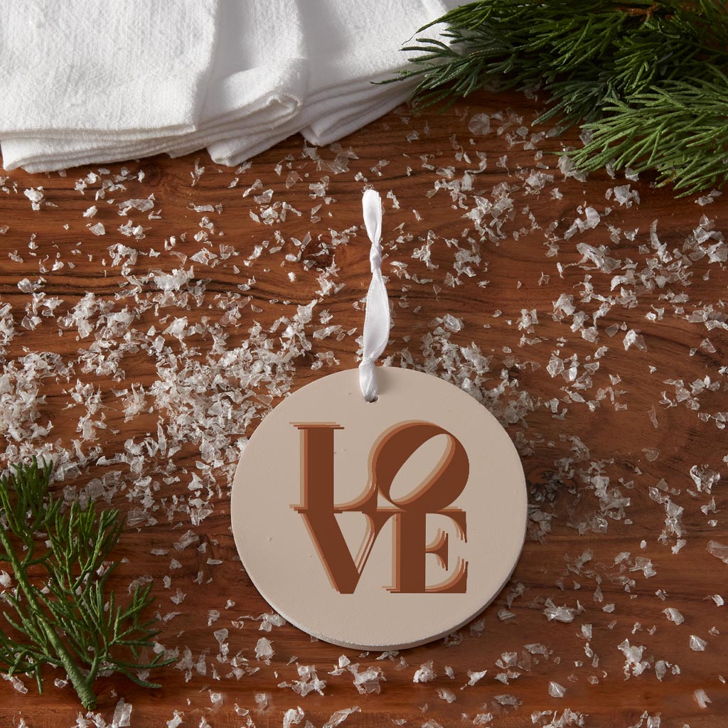 Modern Minimalist Pennsylvania Love Light| Wood Ornament | Eaches | Min 6