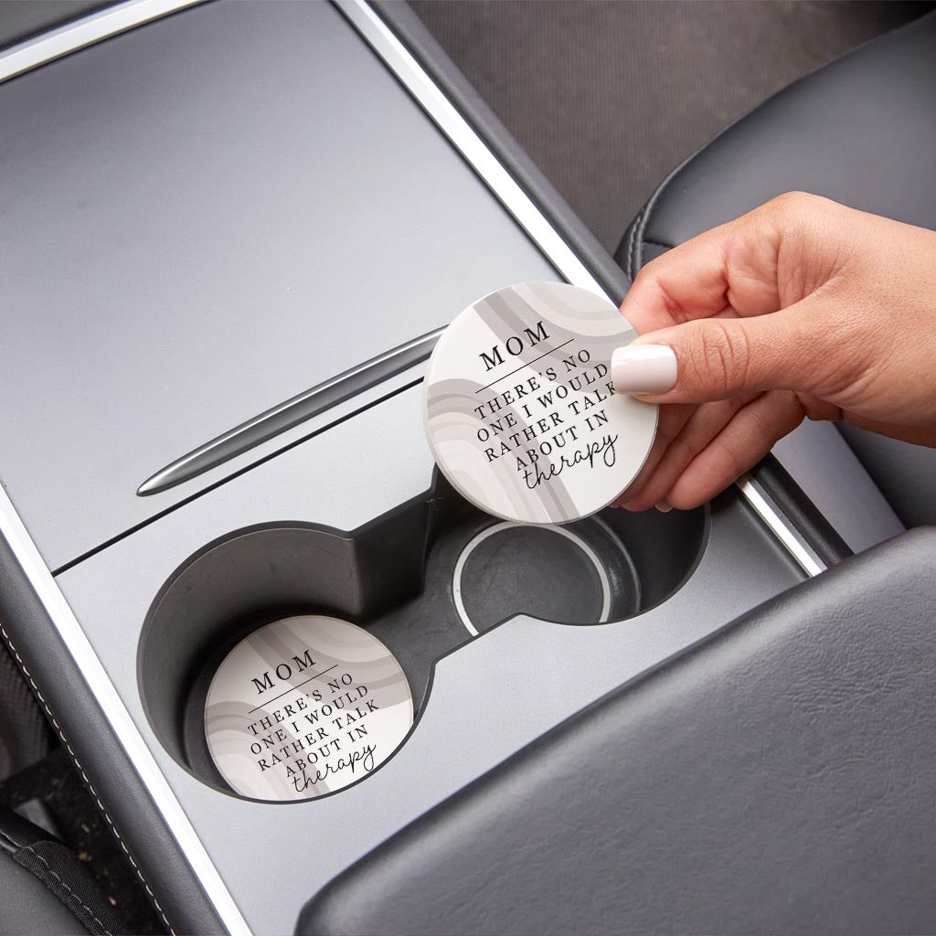 Modern Minimalist Mothers Day Therapy | Absorbent Car Coasters | Set of 2 | Min 4