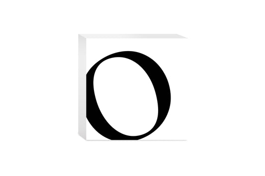 Minimal Monogram O | Wood Block | Eaches | Min 4