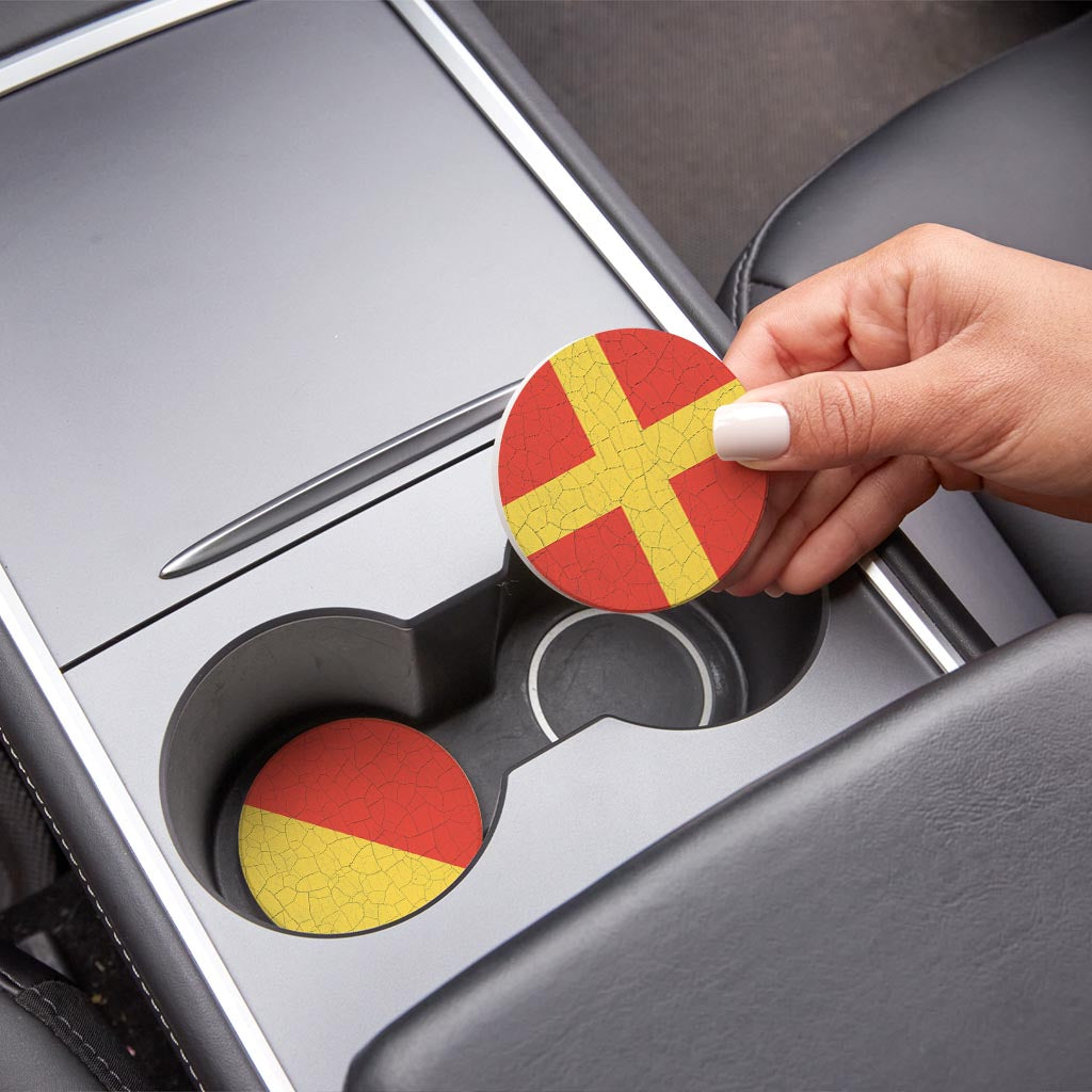 Nautical Flags | Absorbent Car Coasters | Set of 2 | Min 4