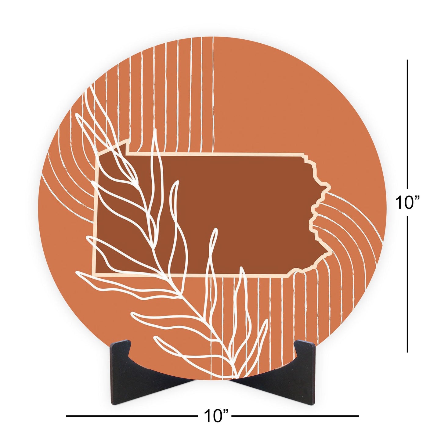 Modern Minimalist Pennsylvania State Leaf | Wood Sign | Eaches | Min 1