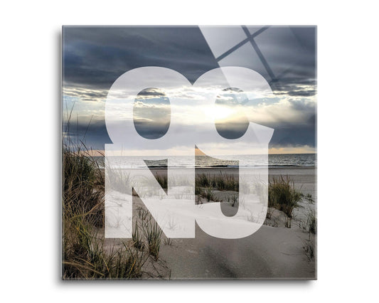 OCNJ Photo With Text | Hi-Def Glass Art | Eaches | Min 2