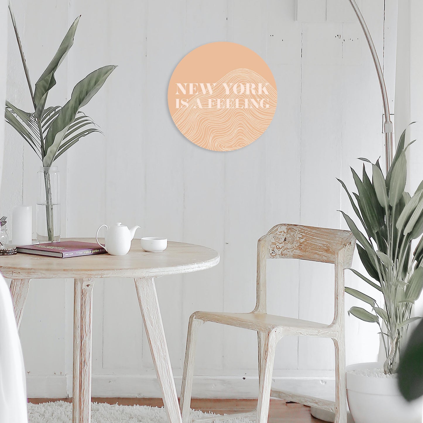 Modern Minimalist New York Is A Feeling | Wood Sign | Eaches | Min 1