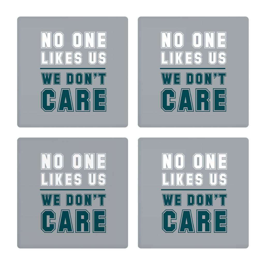 Modern Minimalist Pennsylvania We Dont Care | Absorbent Coasters | Set of 4 | Min 2