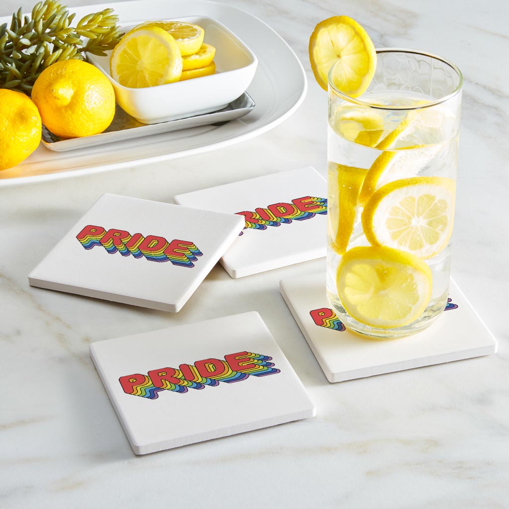 Retro Pride | Absorbent Coasters | Set of 4 | Min 2