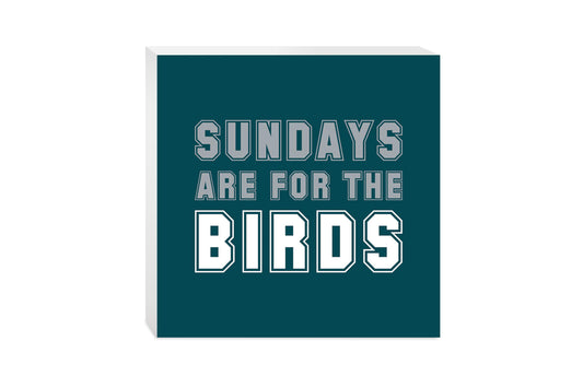 Modern Minimalist Pennsylvania Bird Sundays | Wood Block | Eaches | Min 2