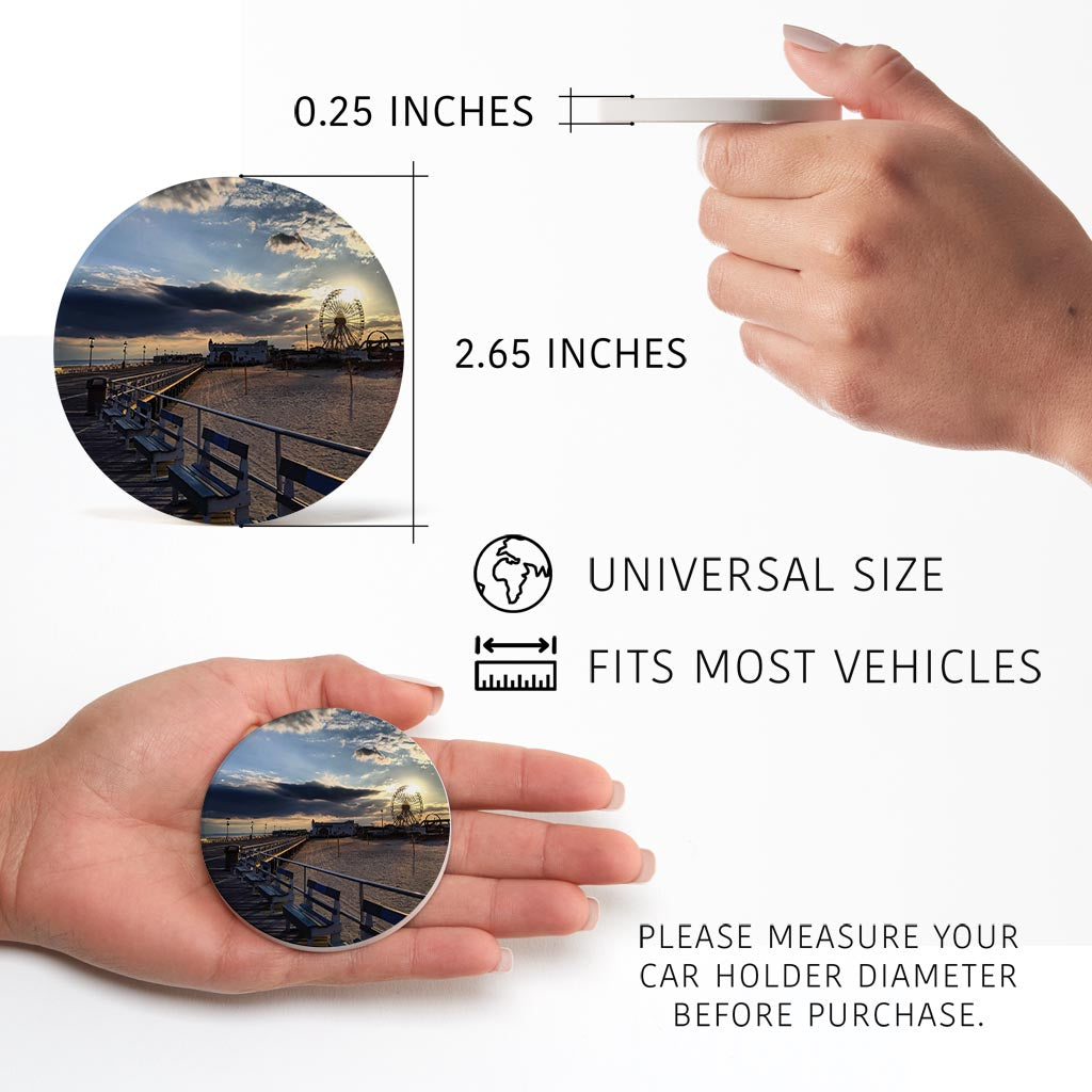 OCNJ Photo | Absorbent Car Coasters | Set of 2 | Min 4