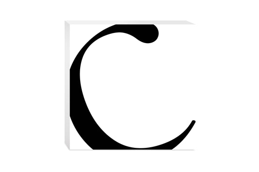 Minimal Monogram C | Wood Block | Eaches | Min 2