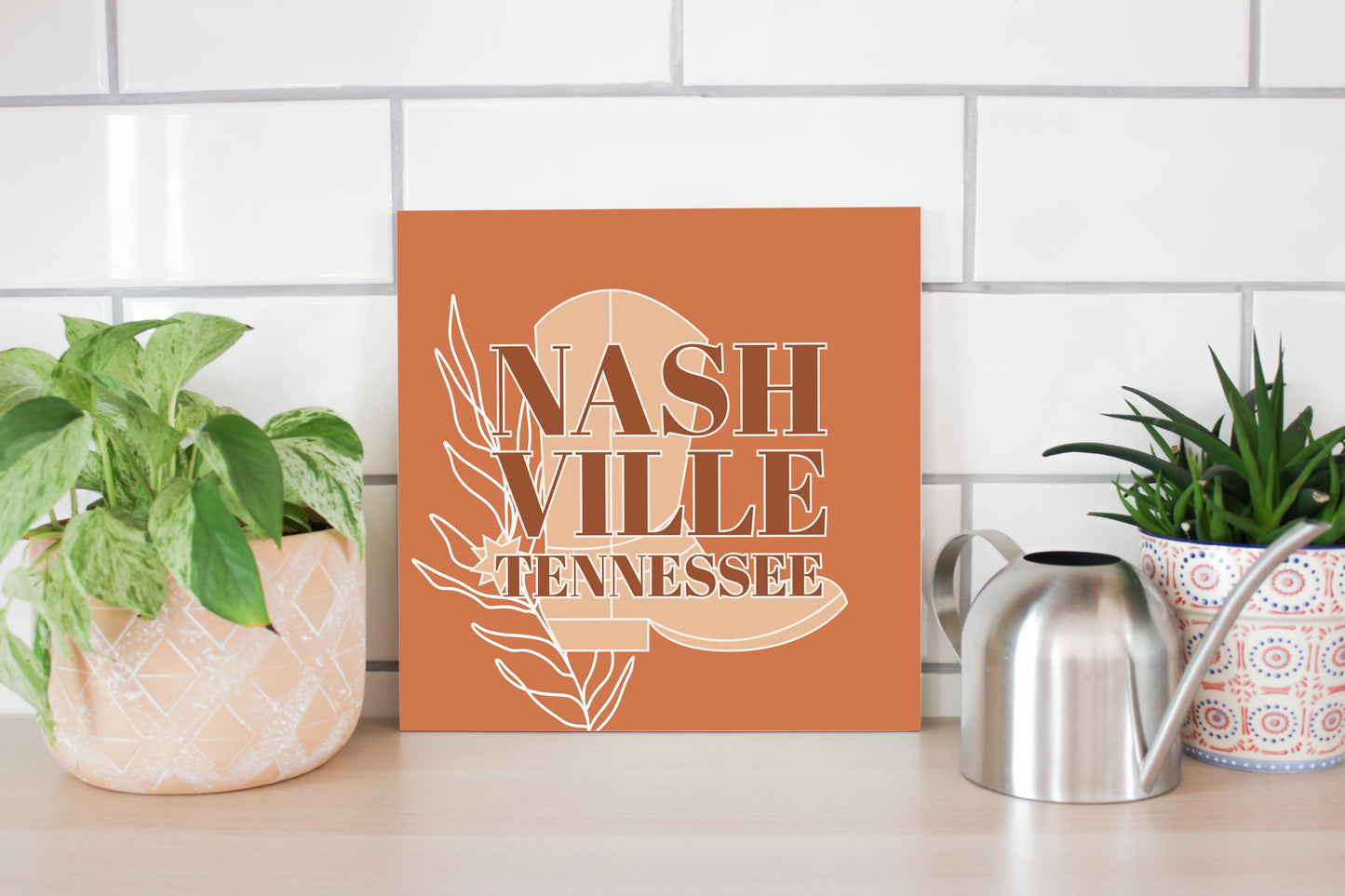 Modern Minimalist Tennessee Nashville Boot | Wood Sign | Eaches | Min 2