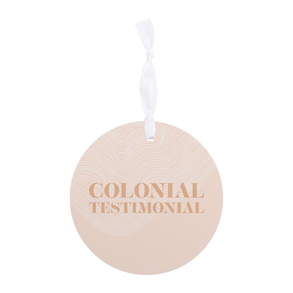Modern Minimalist Pennsylvania Colonial Quip| Wood Ornament | Eaches | Min 6