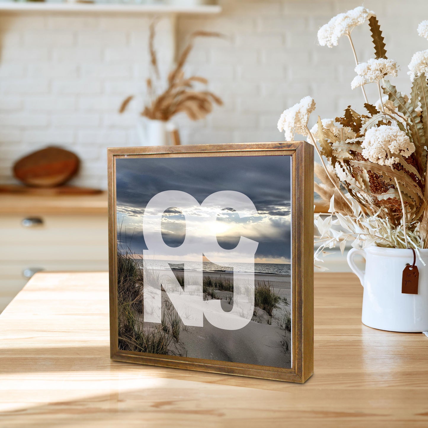 OCNJ Photo With Text | Wood Sign | Eaches | Min 1