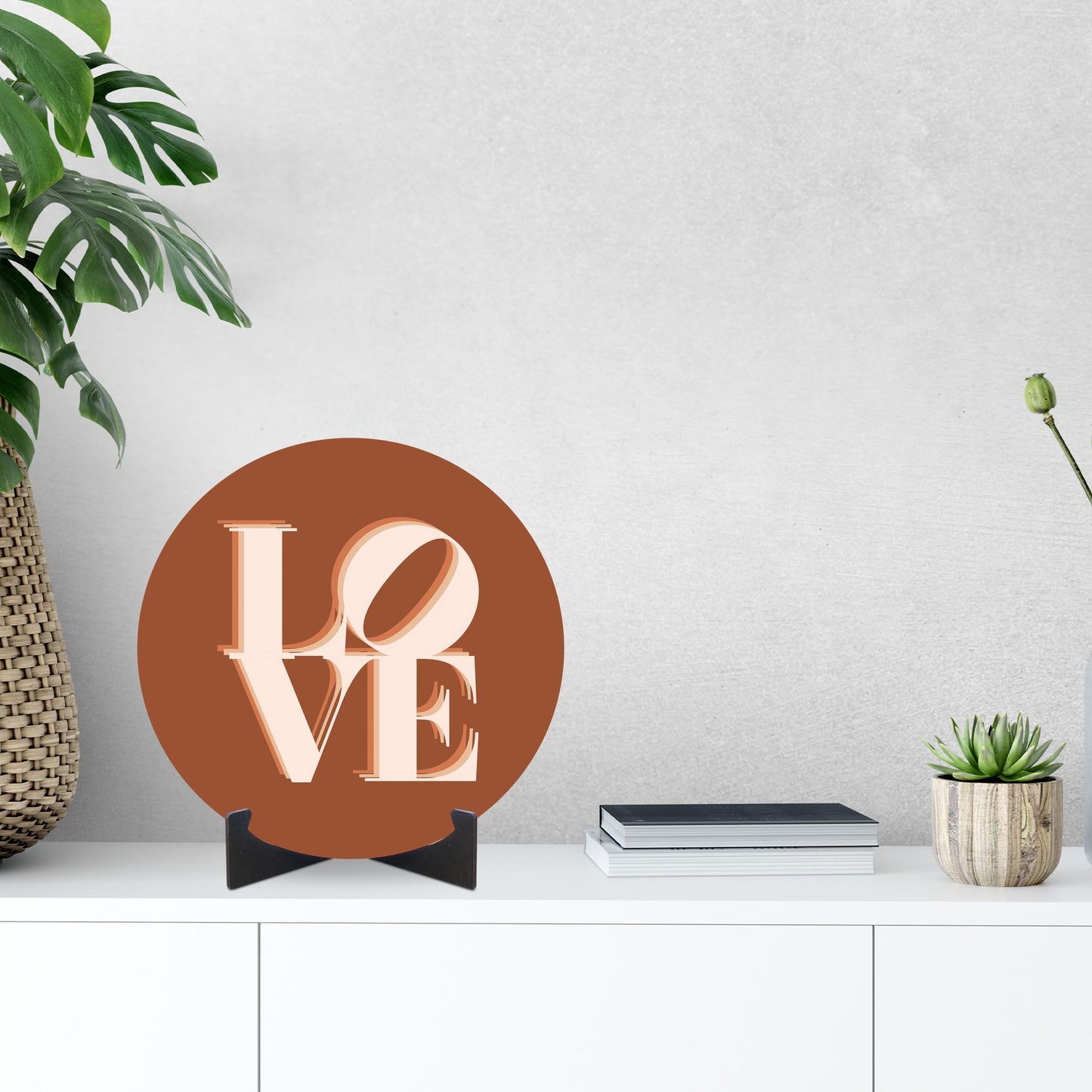 Modern Minimalist Pennsylvania Love Dark | Wood Sign | Eaches | Min 1
