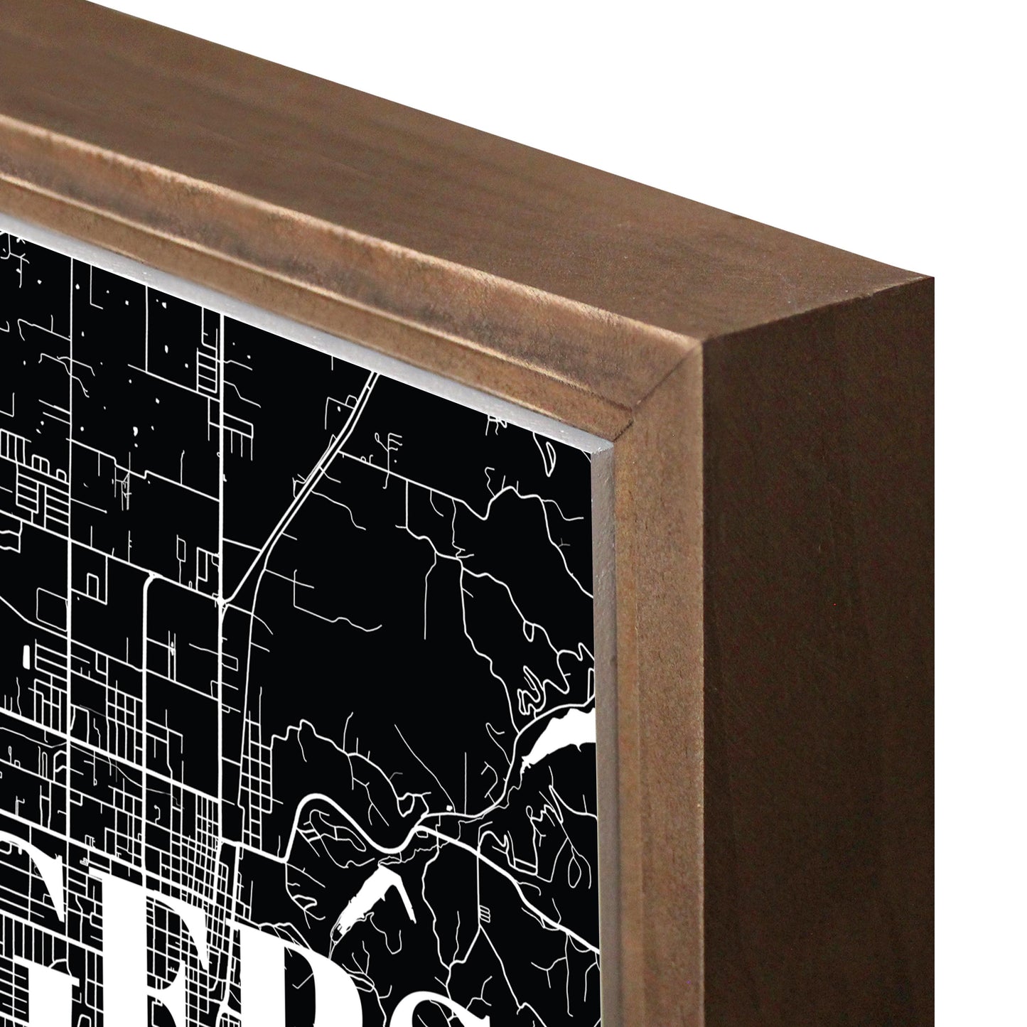 Minimalist B&W Arkansas Rogers Map State | Wood Sign | Eaches | Min 1