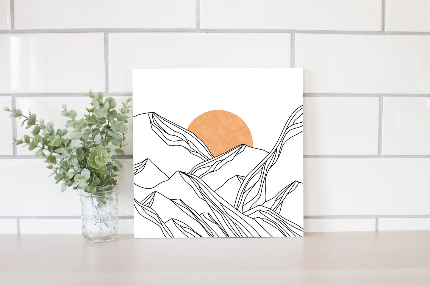 White Mountain Sun Lines | Wood Sign | Eaches | Min 2