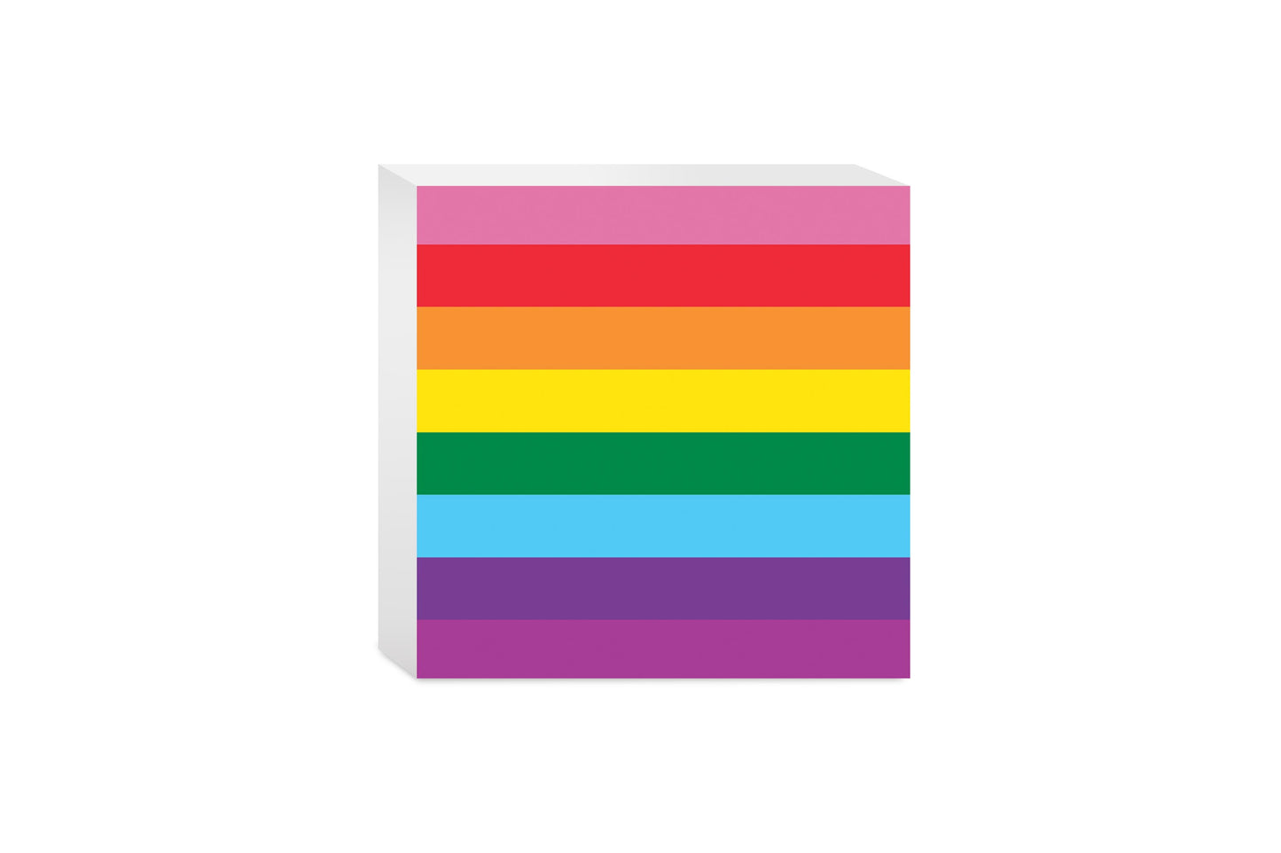 Original Pride Flag Colors | Wood Block | Eaches | Min 4