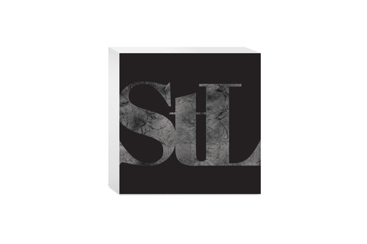 Minimalist B&W Missouri St Louis Black Initials | Wood Block | Eaches | Min 4