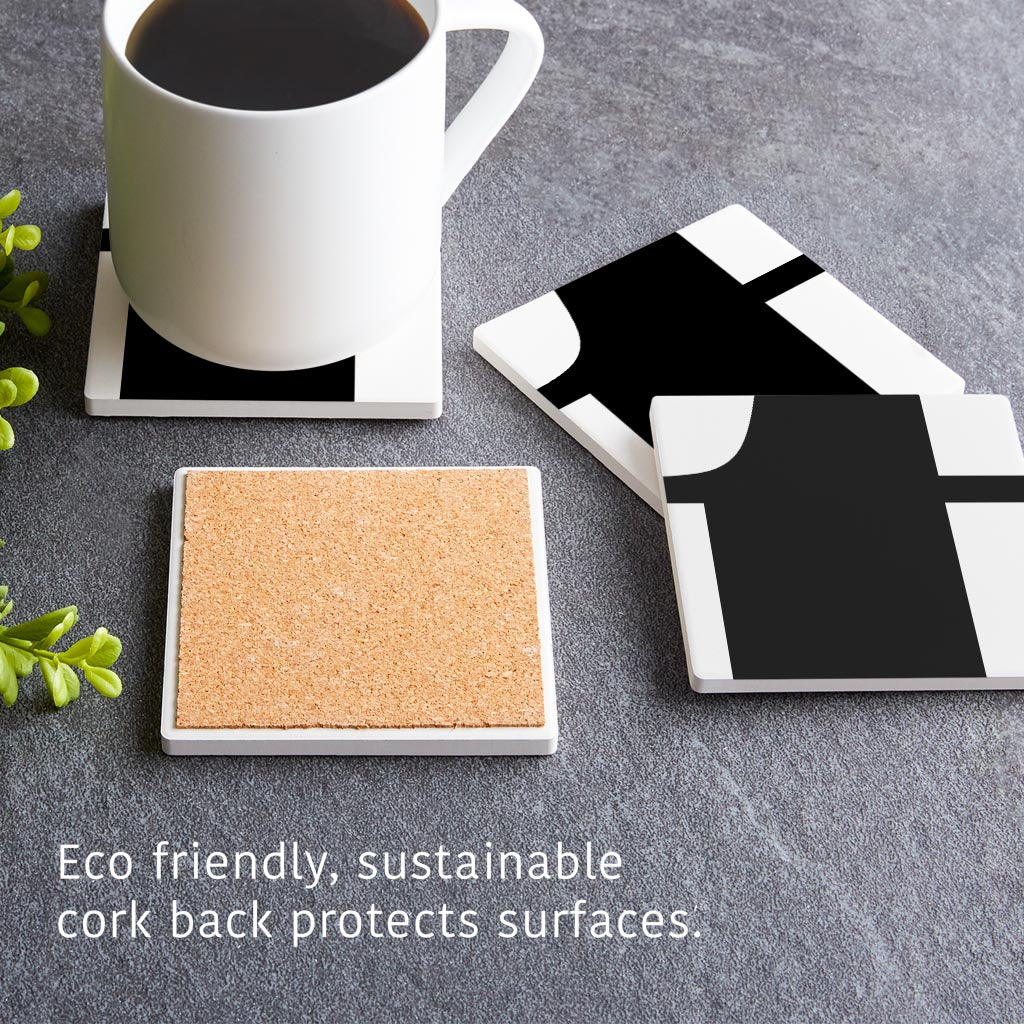 Fun Chunky Monogram T | Absorbent Coasters | Set of 4 | Min 2