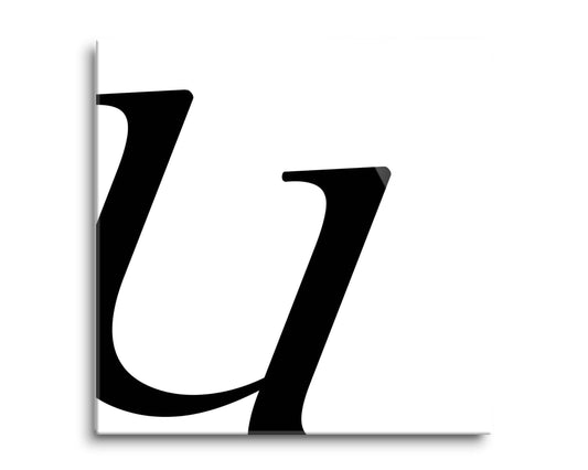 Minimal Monogram U | Hi-Def Glass Art | Eaches | Min 2