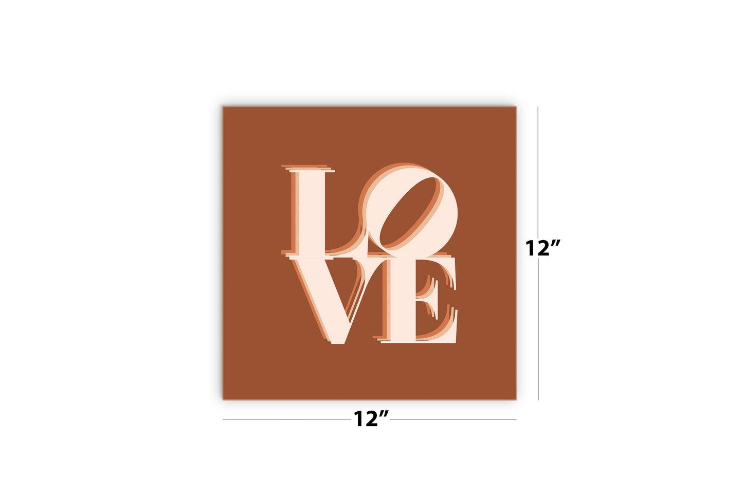 Modern Minimalist Pennsylvania Love Dark | Wood Sign | Eaches | Min 2