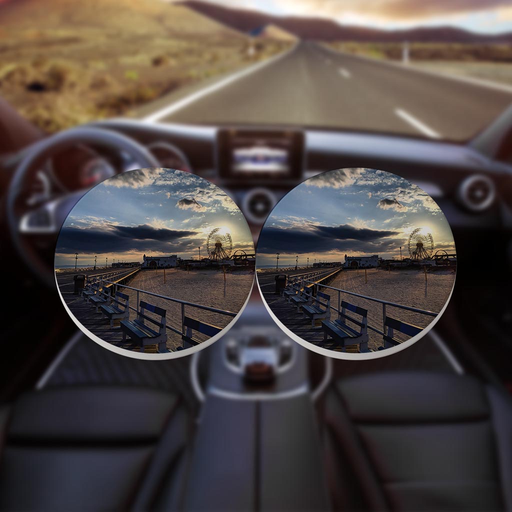 OCNJ Photo | Absorbent Car Coasters | Set of 2 | Min 4