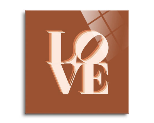 Modern Minimalist Pennsylvania Love Dark | Hi-Def Glass Art | Eaches | Min 2