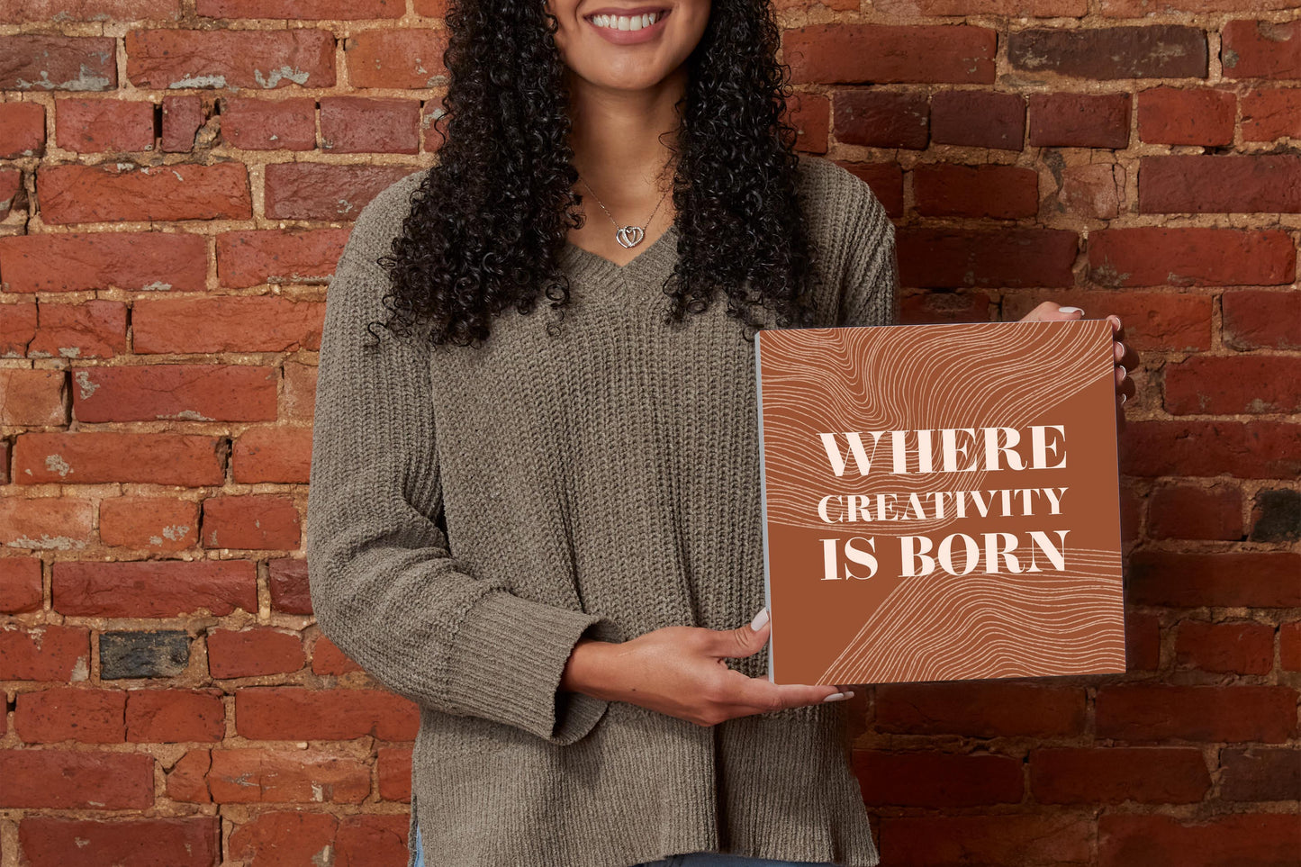 Modern Minimalist New York Creativity Is Born | Wood Block | Eaches | Min 2