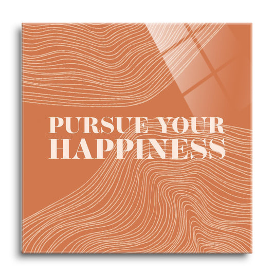Modern Minimalist Pennsylvania Happiness Quip | Hi-Def Glass Art | Eaches | Min 1