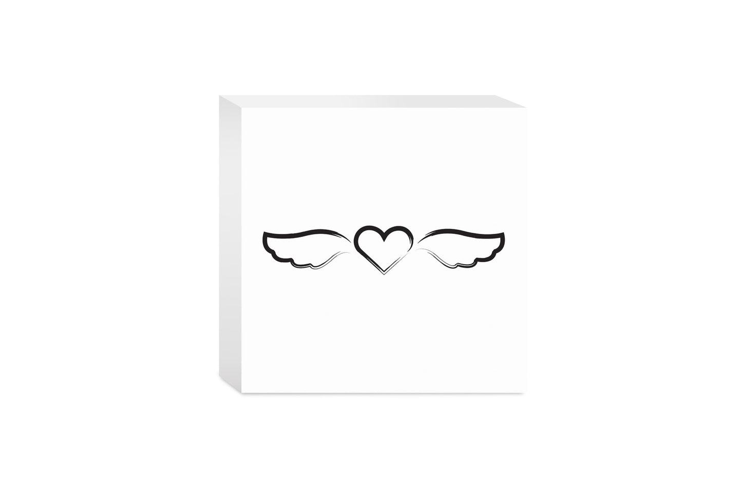 Modern Minimalist Mothers Day Angel Wings | Wood Block | Eaches | Min 4